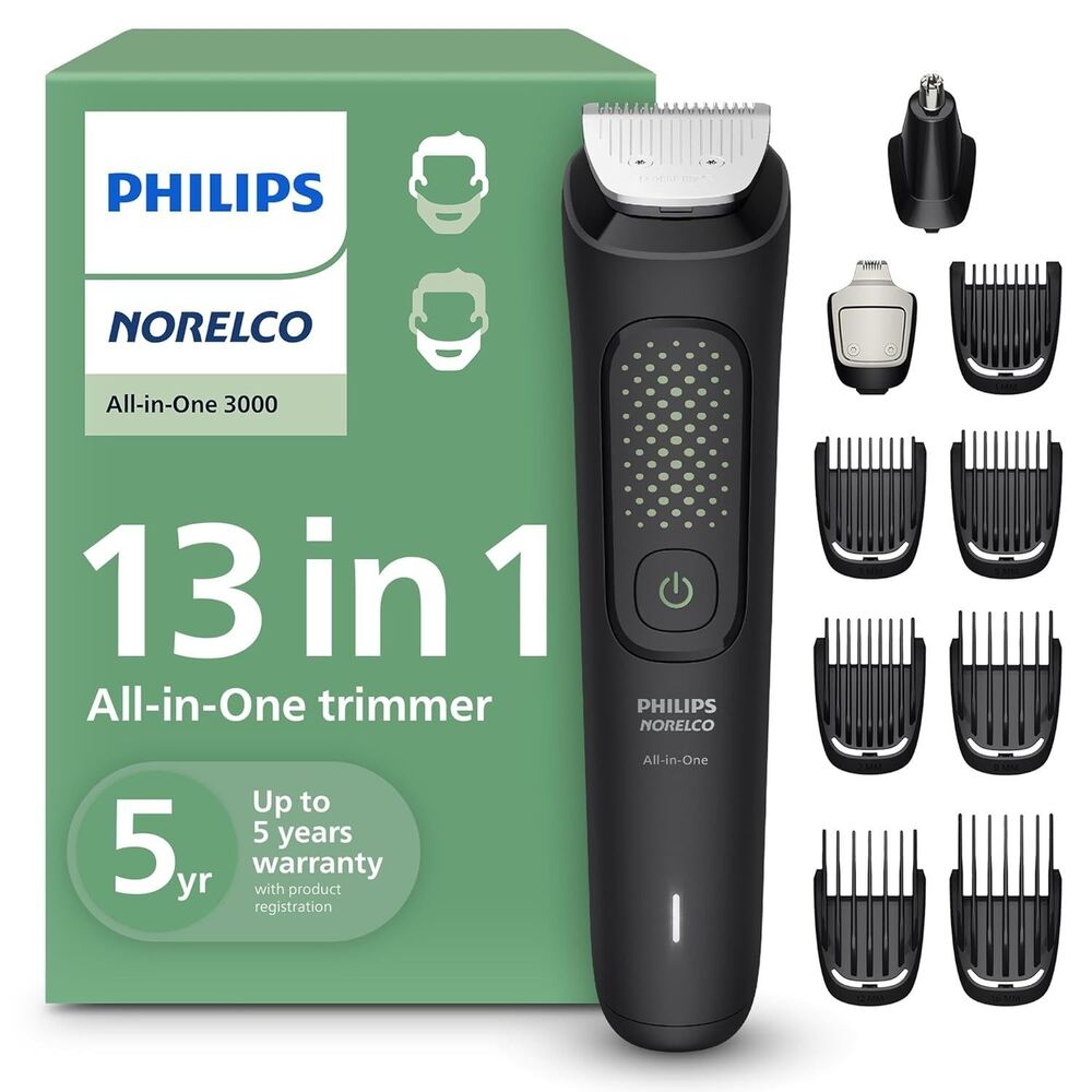 Philips Norelco All-in-One 3000 Trimmer 13-in-1 Hair Grooming MG3939/50